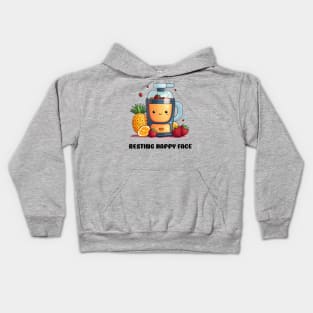 Fruit Juicer Resting Happy Face Funny Healthy Novelty Kids Hoodie